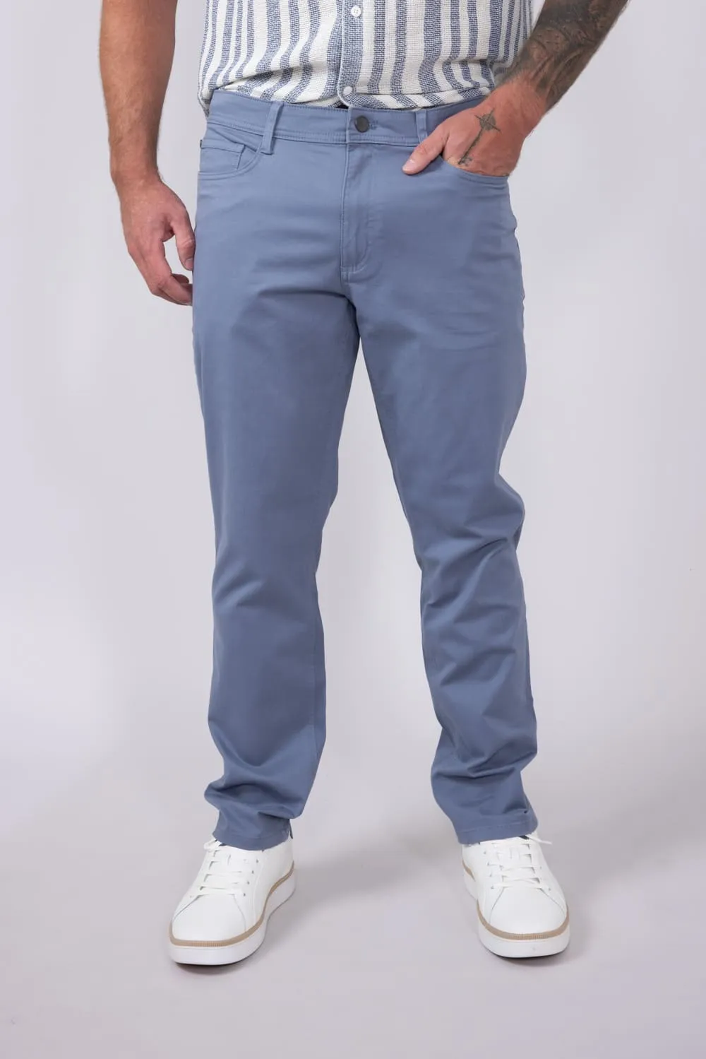 Copper & Oak Leader Chino Pants for Men in River Blue | K5S817-420-RIVERBLUE sold by Glik’s