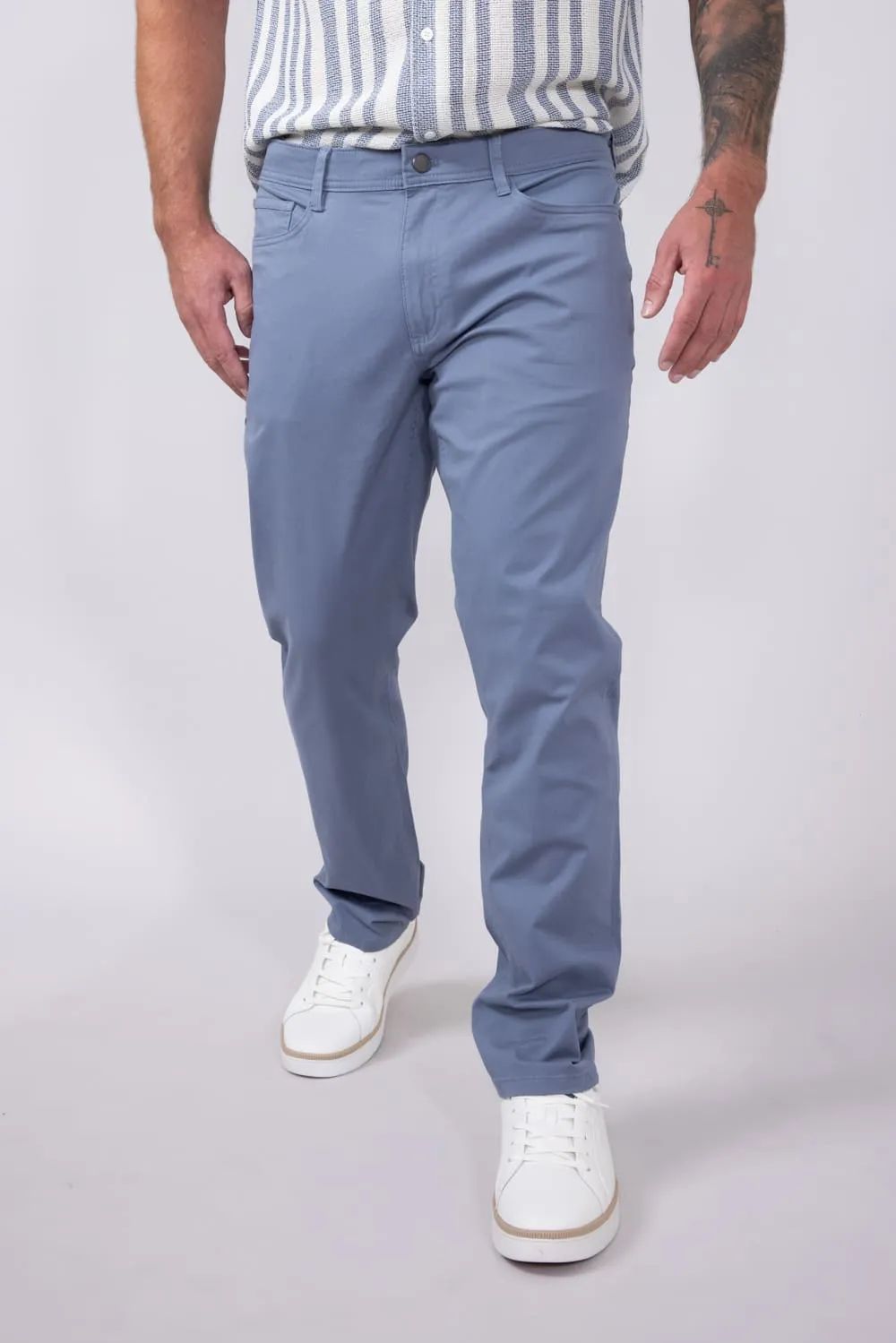 Copper & Oak Leader Chino Pants for Men in River Blue | K5S817-420-RIVERBLUE sold by Glik’s product image thumbnail 3