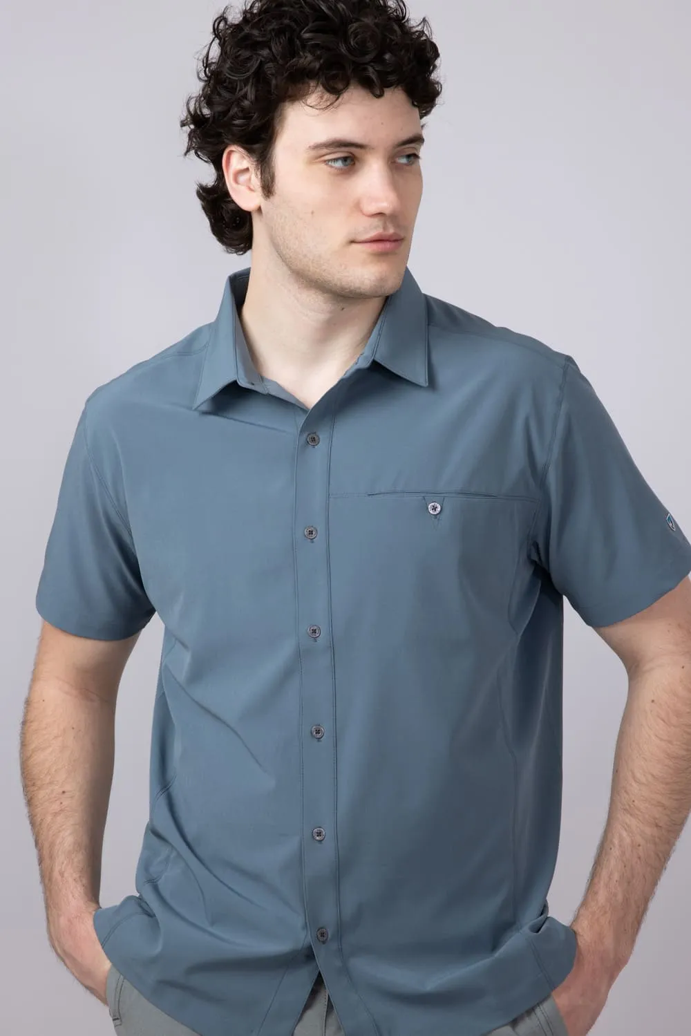 Kuhl Renegade Shirt for Men in Blue | 3069-CHARBLU sold by Glik’s product image thumbnail 4