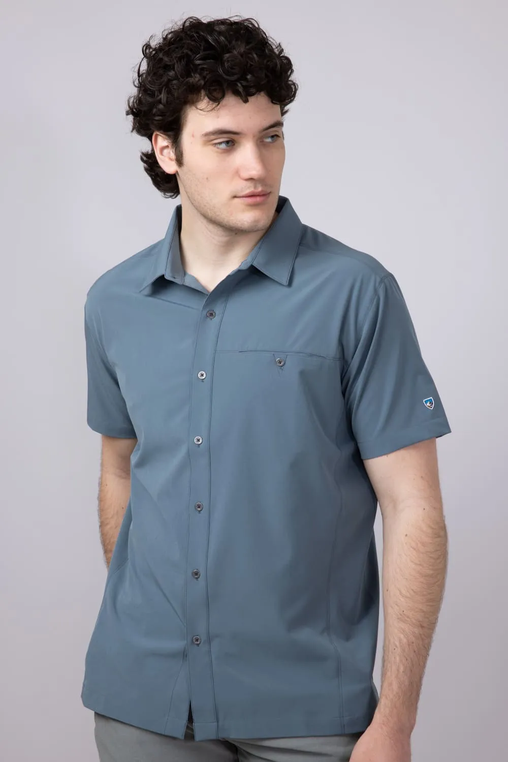 Kuhl Renegade Shirt for Men in Blue | 3069-CHARBLU sold by Glik’s