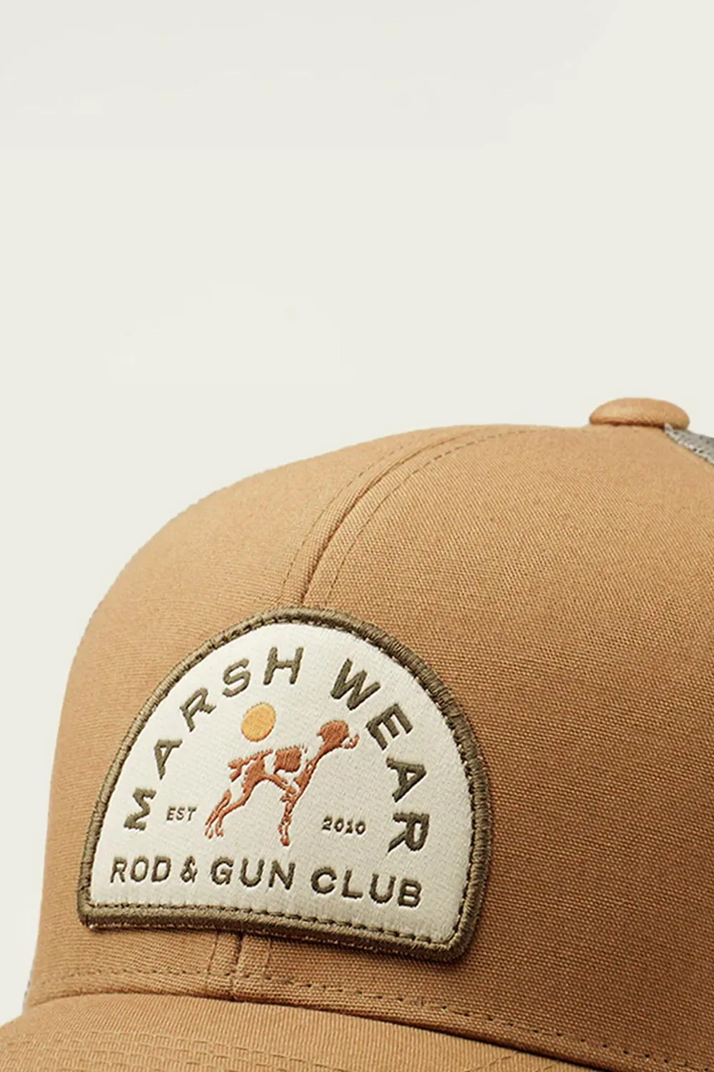 Marsh Wear Club Member Trucker Hat for Men in Tan | MWC1069-BCK sold by Glik’s product image thumbnail 2
