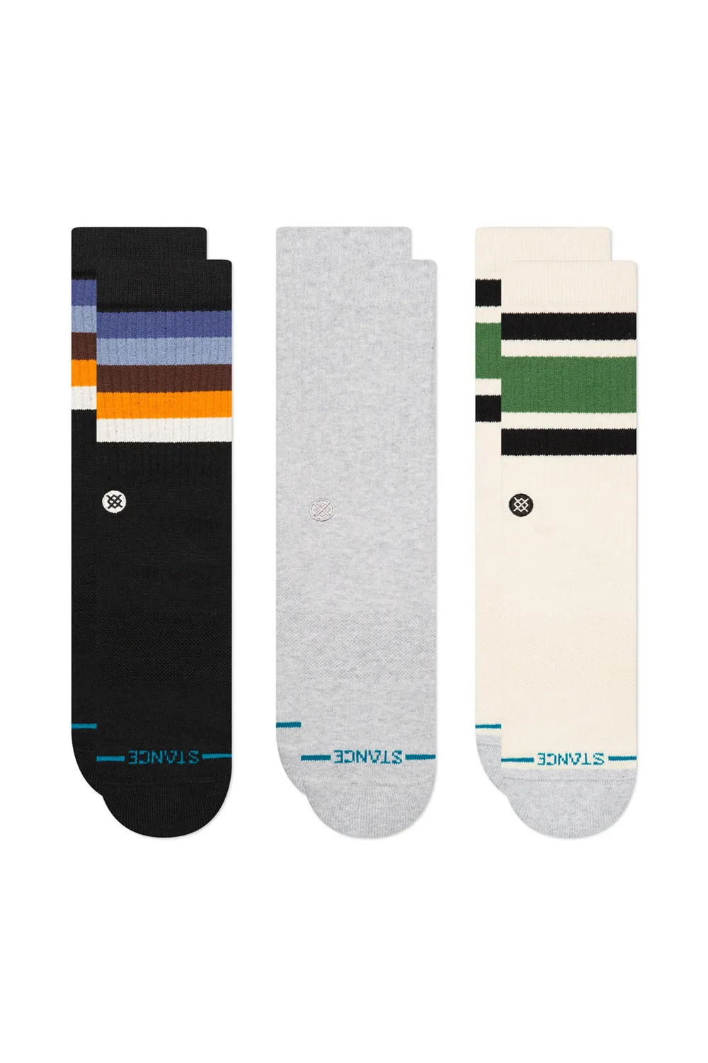 Stance Crew 3 Pack for Men in Multi | A556A25STC-CVS sold by Glik’s