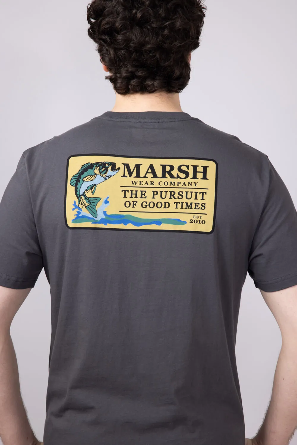 Marsh Wear Clutch Fish T-Shirt for Men in Ash | MWT1097-ASH sold by Glik’s product image thumbnail 3
