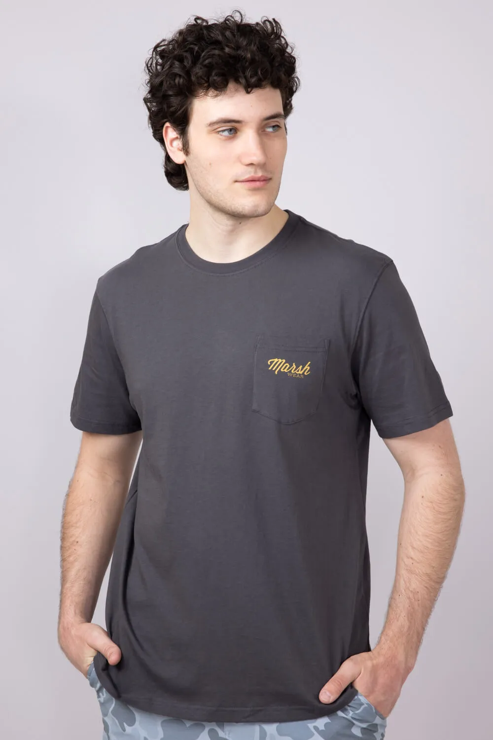 Marsh Wear Clutch Fish T-Shirt for Men in Ash | MWT1097-ASH sold by Glik’s product image thumbnail 2