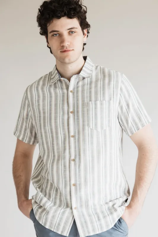 Union Rio Cotton Button Up Shirt for Men in Whale | H1340NW-WHALE sold by Glik’s