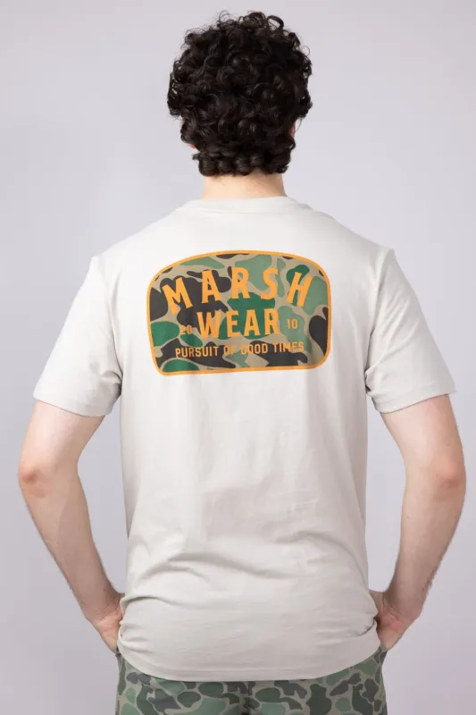 Marsh Wear Alton Camo T-Shirt for Men in Stone | MWT1068-STN sold by Glik’s