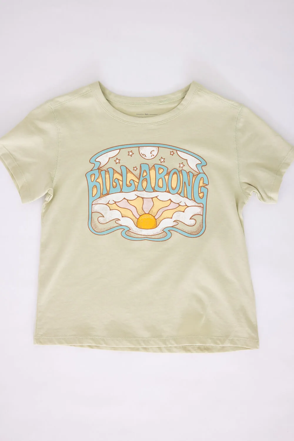 Billabong Youth Sun Moon Bay Graphic T-Shirt for Girls in Sage Forest | BSSIA71S-33 sold by Glik’s