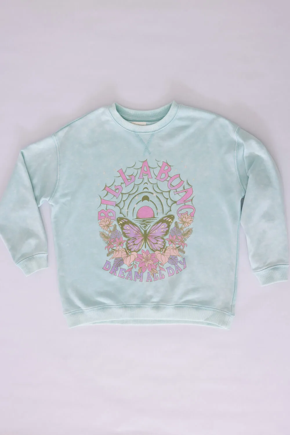 Billabong Youth Making Waves Crewneck Sweatshirt for Girls in Mint | BSSIB18S-329 sold by Glik’s