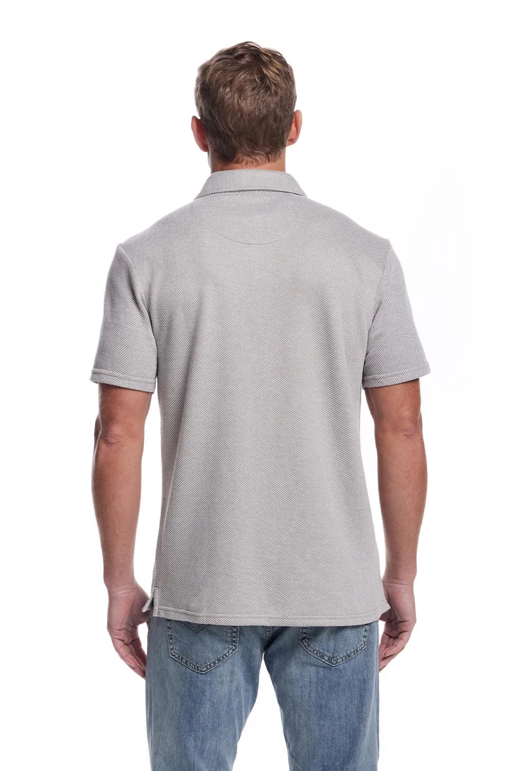 Weatherproof Vintage Twill Terry Knit Shirt for Men in Grey | S2531316GK-GREY sold by Glik’s product image thumbnail 2