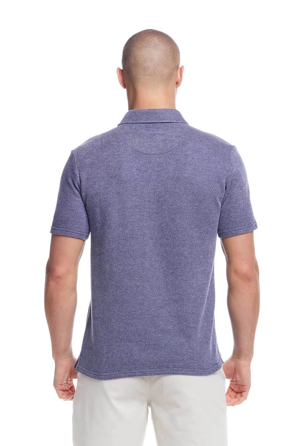 Weatherproof Vintage Twill Terry Knit Shirt for Men in Navy | S2531316GK-NAVAL ACADEMY sold by Glik’s product image thumbnail 2