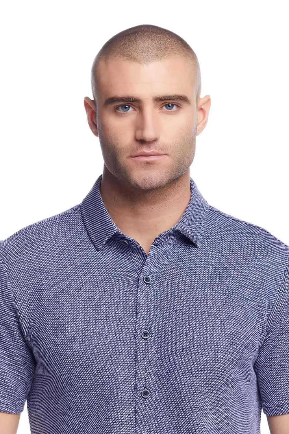 Weatherproof Vintage Twill Terry Knit Shirt for Men in Navy | S2531316GK-NAVAL ACADEMY sold by Glik’s product image thumbnail 4