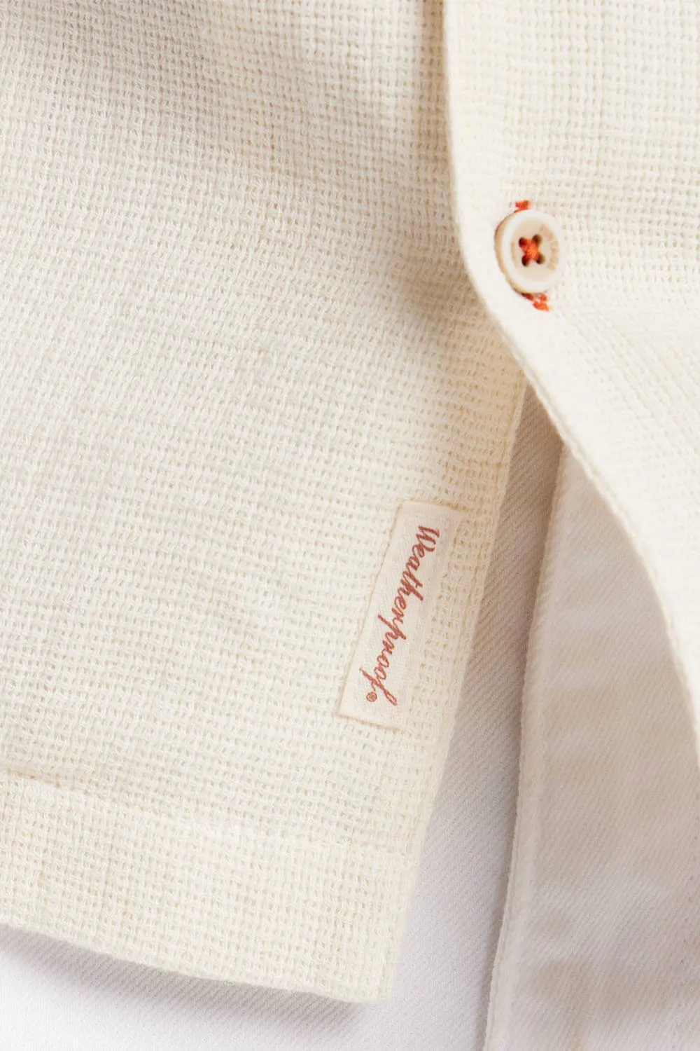 Weatherproof Vintage Air-Tex Weave Button Up Shirt for Men in Cream | S2584499GK-CREAM sold by Glik’s product image thumbnail 3