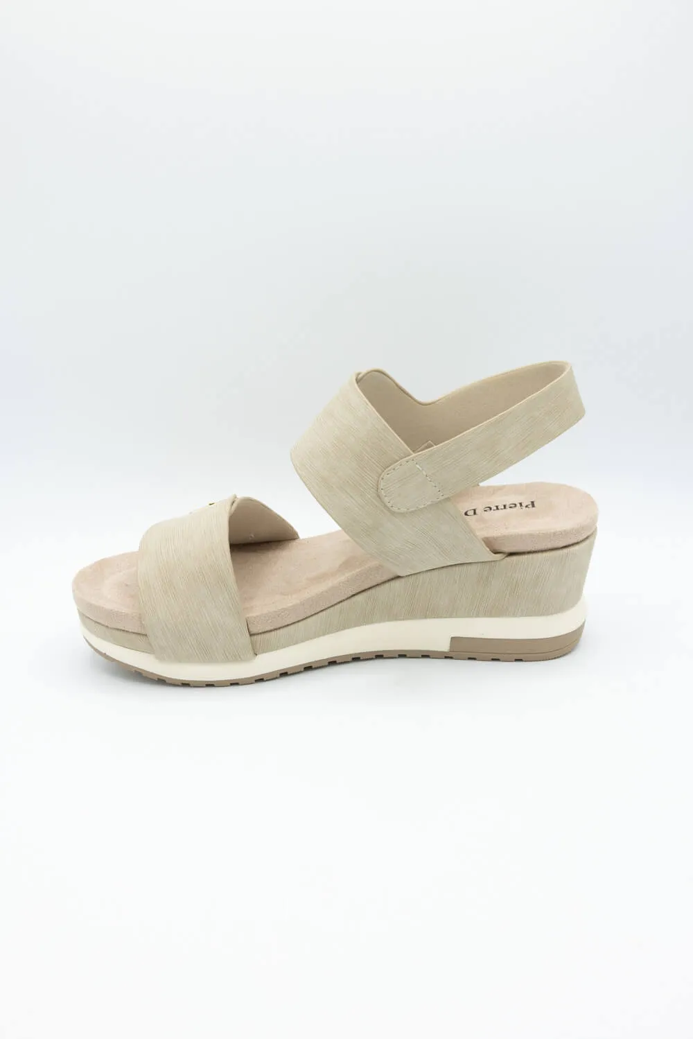 Pierre Dumas Lyra Wedge Sandals for Women in Nude | 22653-712 NUDE sold by Glik’s product image thumbnail 4