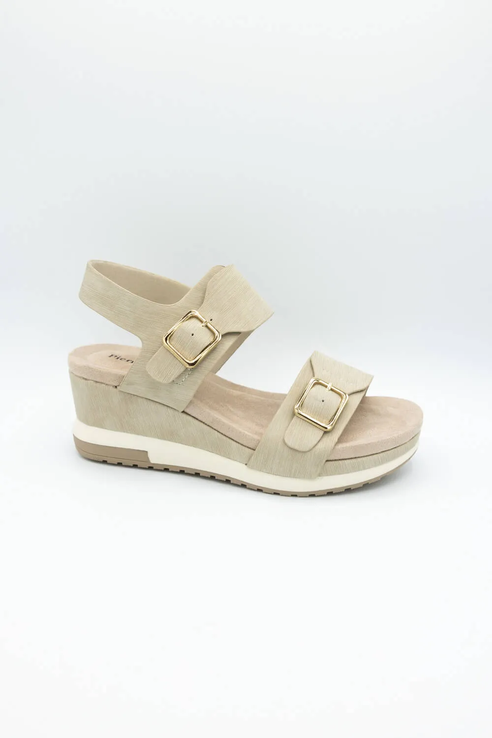 Pierre Dumas Lyra Wedge Sandals for Women in Nude | 22653-712 NUDE sold by Glik’s product image thumbnail 2