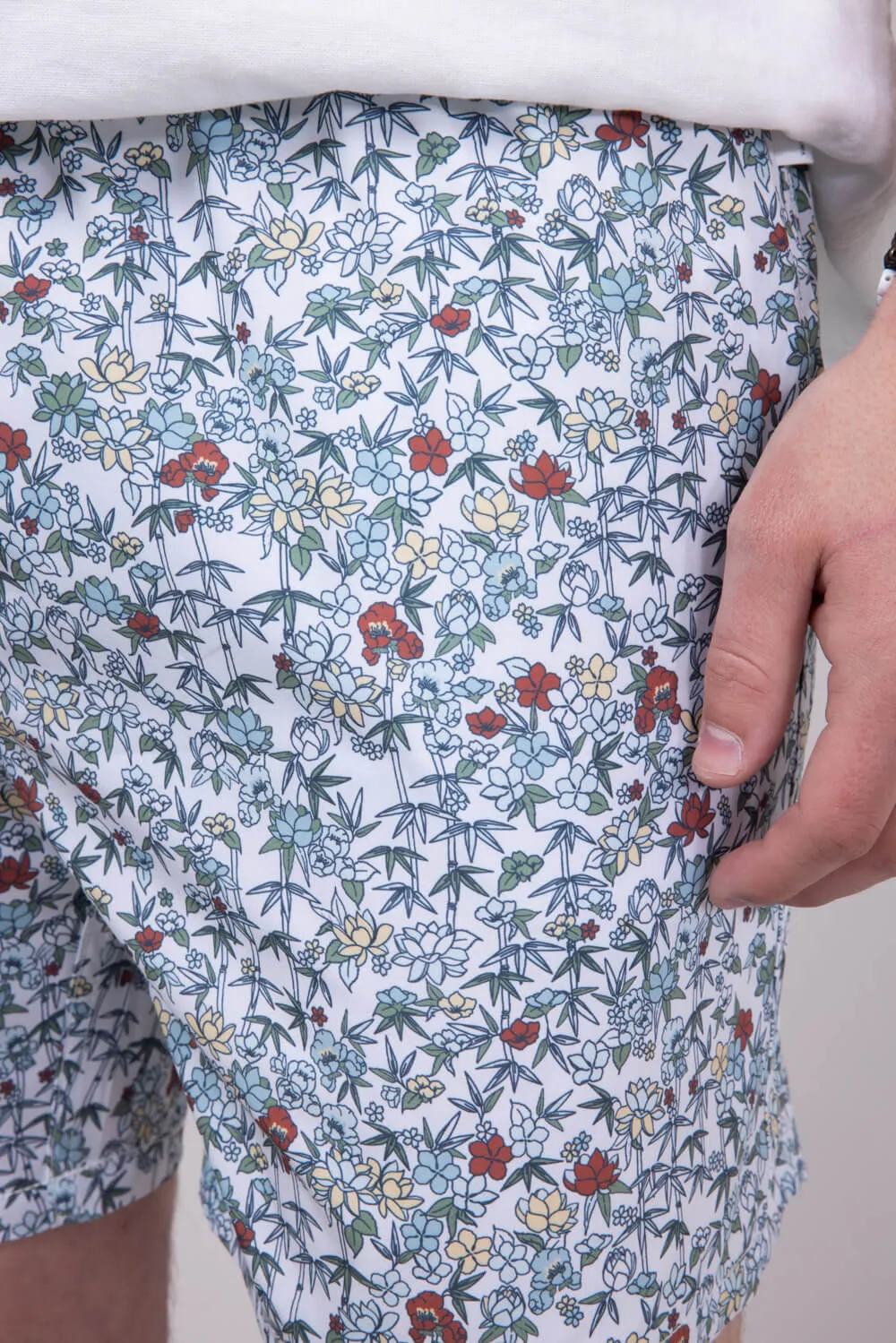 Vintage Summer Volley 6” Shorts for Men in Multi White | V70822-MULTI sold by Glik’s product image thumbnail 3