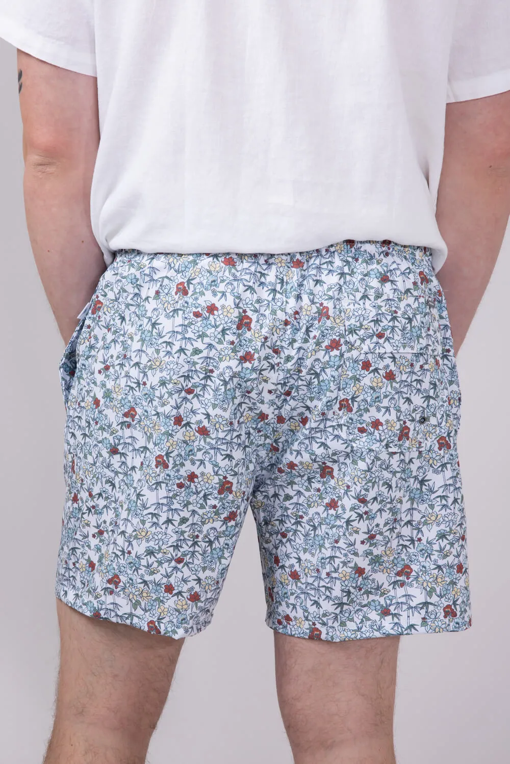 Vintage Summer Volley 6” Shorts for Men in Multi White | V70822-MULTI sold by Glik’s product image thumbnail 4