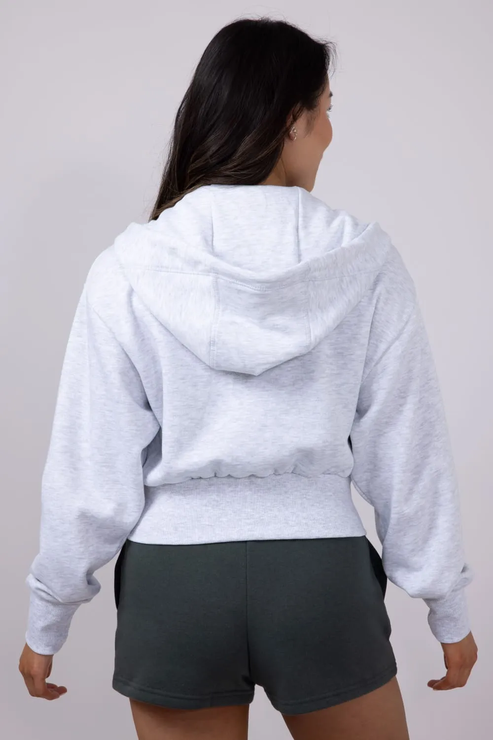 1897 Active Michigan Embroidered Full Zip Hoodie for Women in Grey | GK082-MI-ICEGREY sold by Glik’s product image thumbnail 4