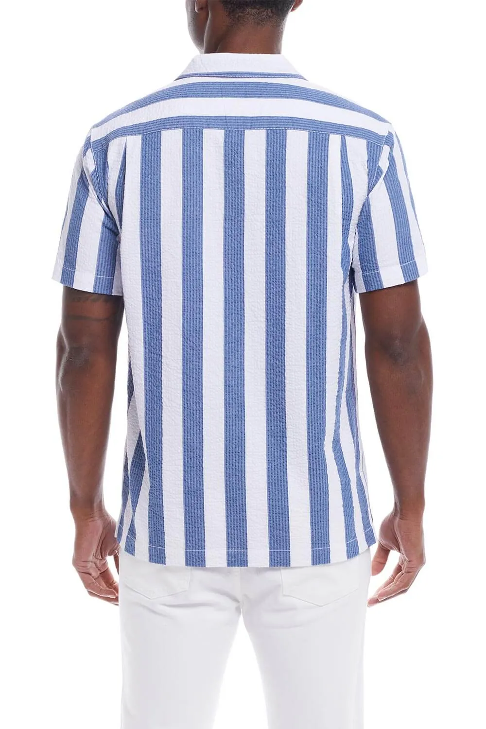 Weatherproof Vintage Dobby Button Up Shirt for Men in Vista Blue | S2584328GK-BRIGHTCOBALT sold by Glik’s product image thumbnail 2