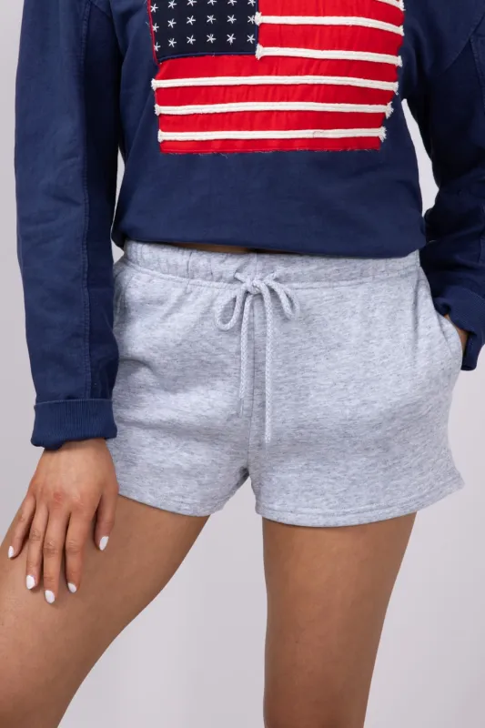 1897 Active Basic Fleece Shorts for Women in Light Grey | H420-LTHEATHRGREY sold by Glik’s