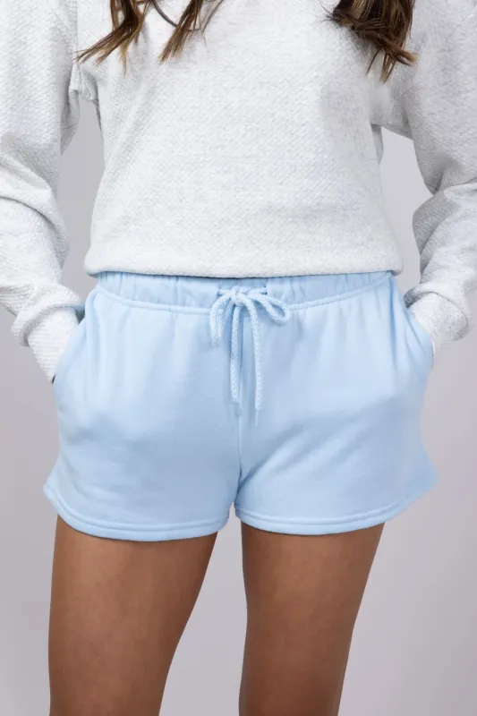 1897 Active Basic Fleece Shorts for Women in Blue | H420-BLUE sold by Glik’s