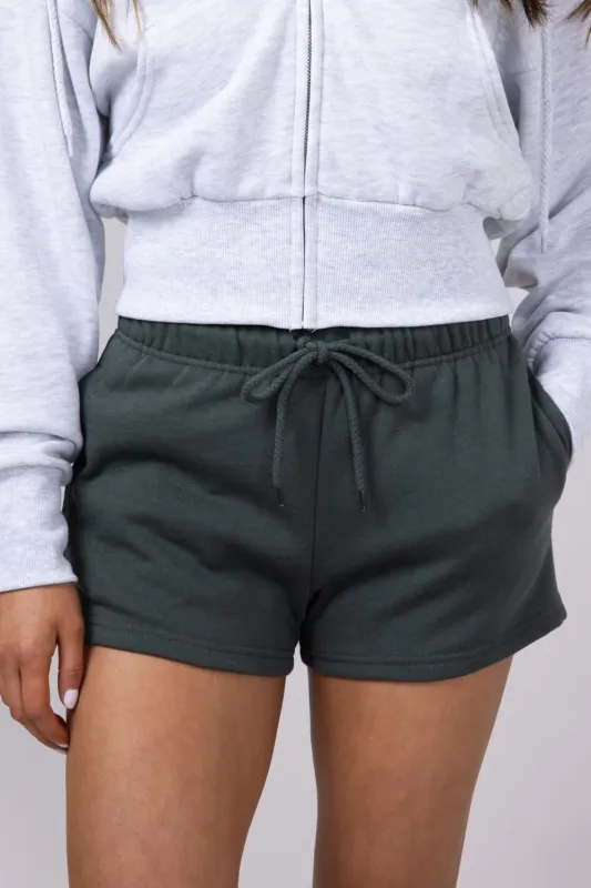 1897 Active Basic Fleece Shorts for Women in Green | H420-CHICGREEN sold by Glik’s