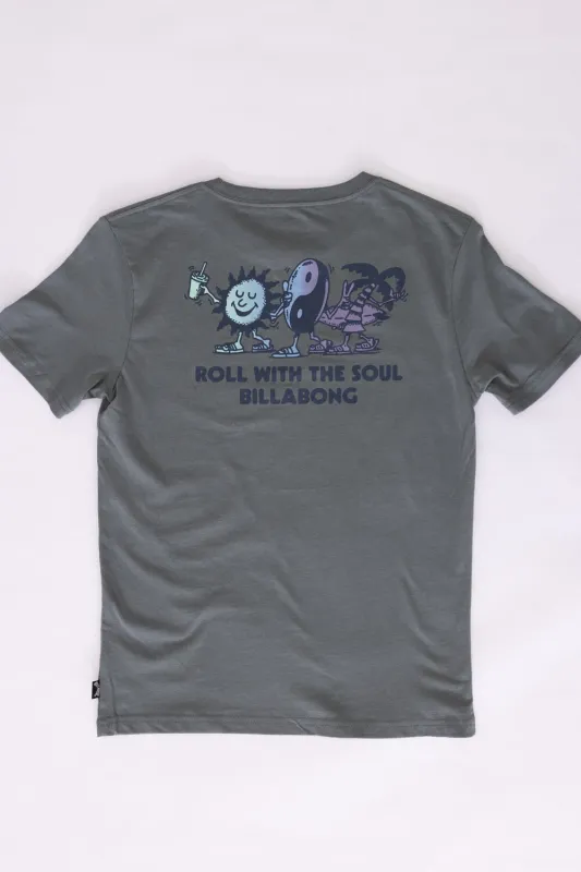Billabong Youth Roll T-Shirt for Boys in Slate | BSSIA16F-343 sold by Glik’s