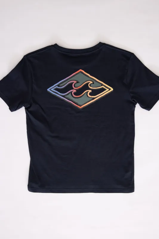 Billabong Youth Flourish T-Shirt for Boys in Dark Navy | BSSIA34F-419 made by Glik’s