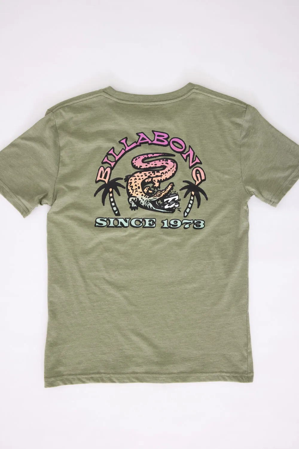 Billabong Youth Alligator Attack T-Shirt for Boys in Moss Heather | BSSIA13F-313 sold by Glik’s
