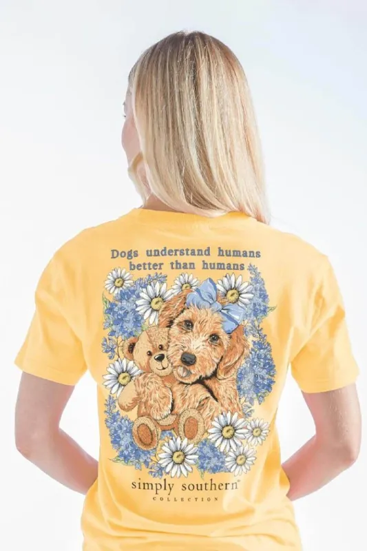 Simply Southern Dogs Understand T-Shirt for Women in Yellow | SS-DOGTEDDY-YLWHZ sold by Glik’s