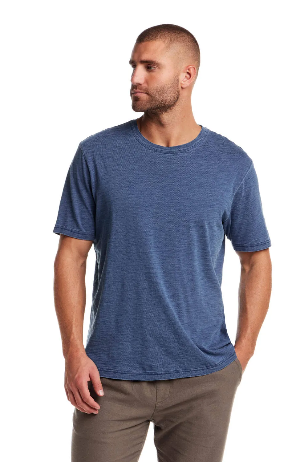 Weatherproof Vintage Crew T-Shirt for Men in Indigo | S2521644GK-INDIGO sold by Glik’s