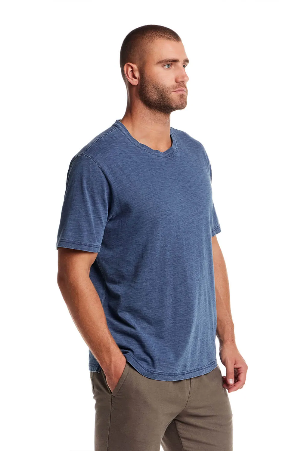 Weatherproof Vintage Crew T-Shirt for Men in Indigo | S2521644GK-INDIGO sold by Glik’s product image thumbnail 3