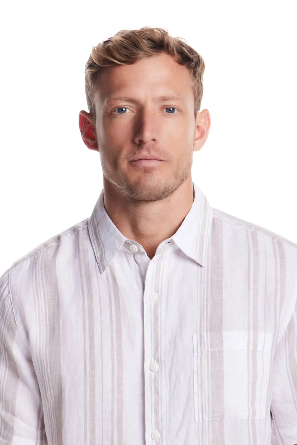 Weatherproof Vintage Cotton Linen Button Up Shirt for Men in Natural | S2584479GK-NATURAL sold by Glik’s product image thumbnail 5