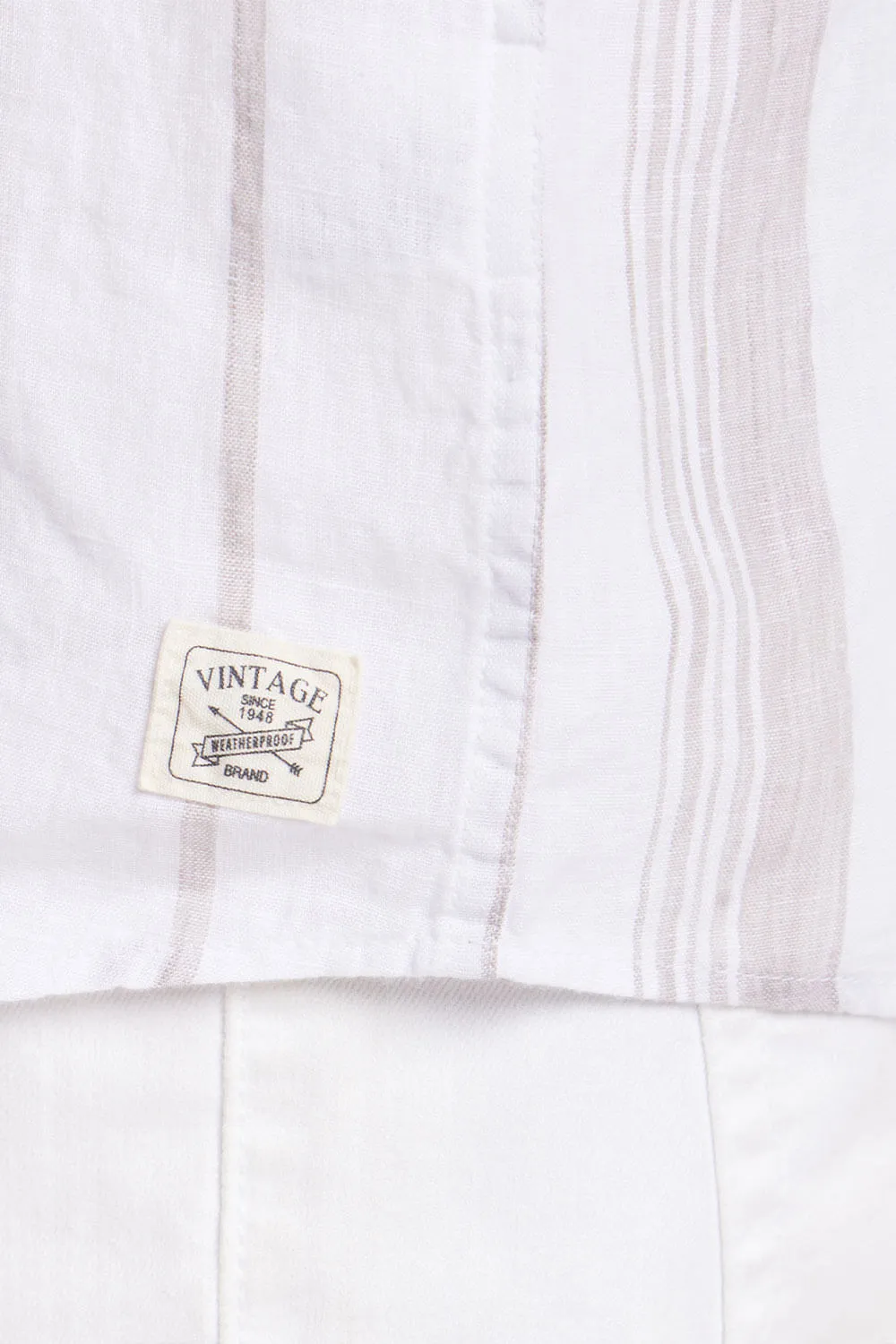 Weatherproof Vintage Cotton Linen Button Up Shirt for Men in Natural | S2584479GK-NATURAL sold by Glik’s product image thumbnail 3