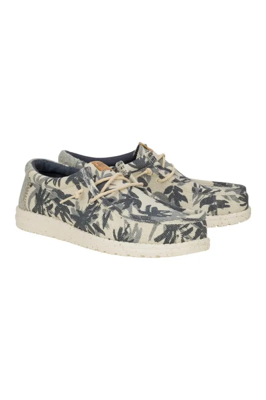 HEYDUDE Men’s Wally Jute Shoes in Egret Cloud Blue | 43087-0OF sold by Glik’s