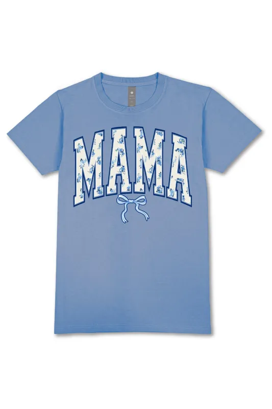 Simply Southern Plus Size Floral Mama T-Shirt for Women in Blue | EXT-SS-CQTMAMA-CAROBLU sold by Glik’s