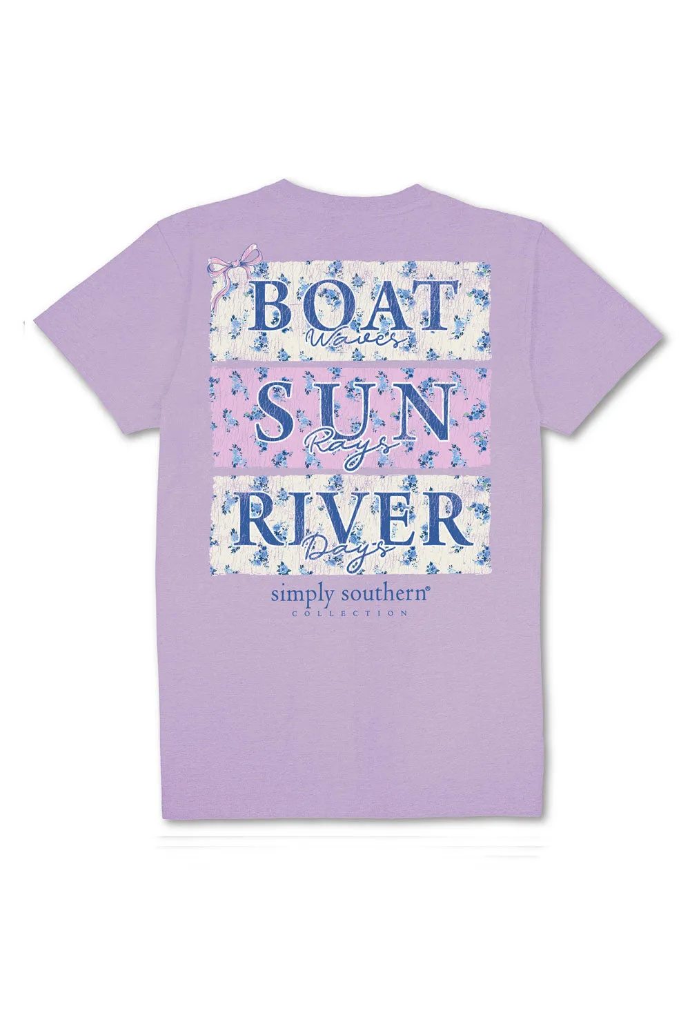 Simply Southern River Days T-Shirt for Women in Lilac | SS-RIVERBOAT-LILAC sold by Glik’s product image thumbnail 3