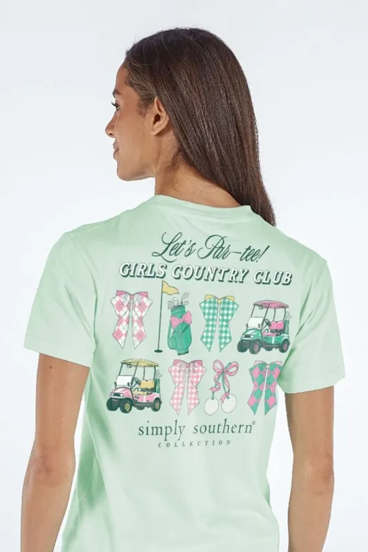 Simply Southern Golf Country T-Shirt for Women in Mint | SS-GOLF-MINT sold by Glik’s