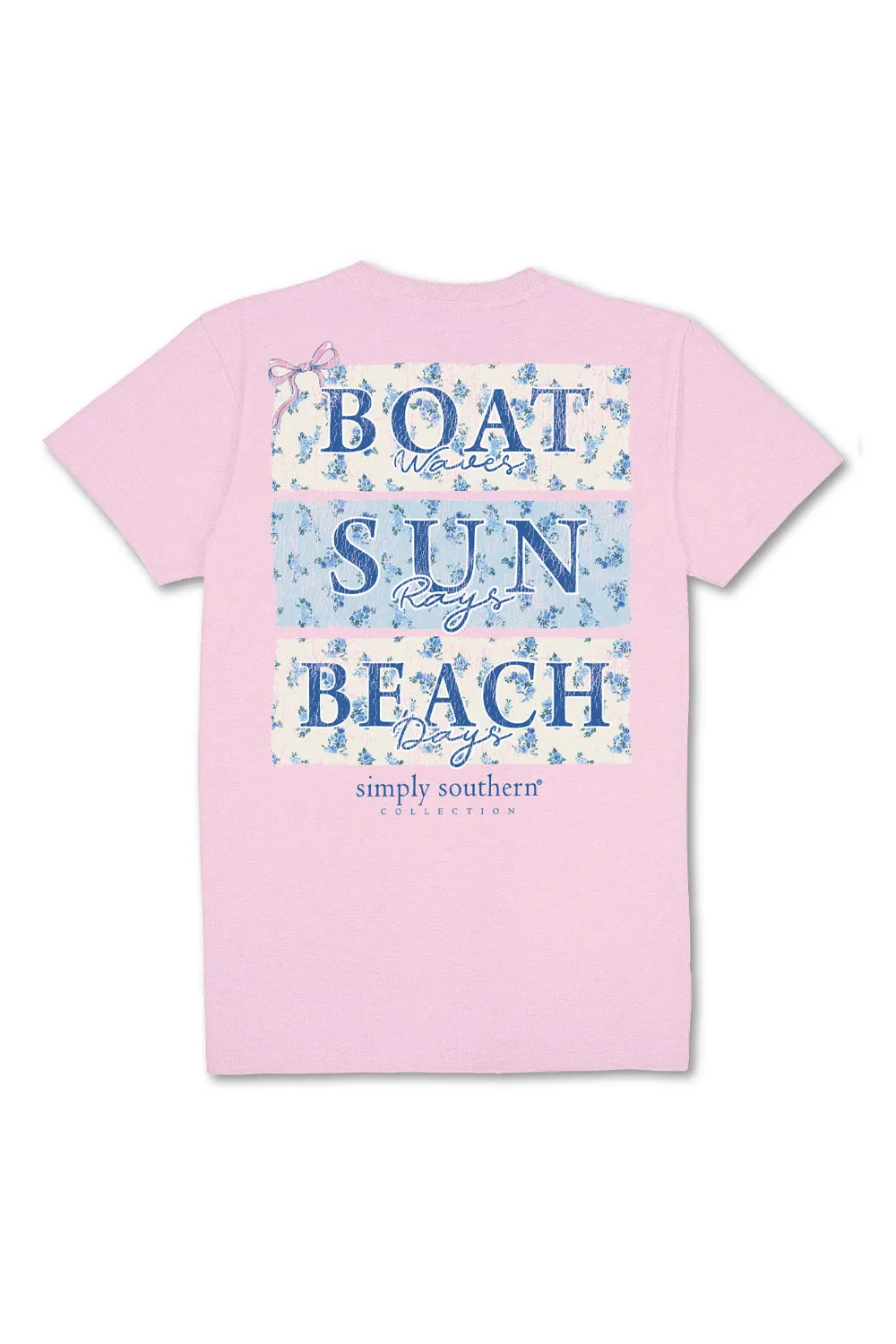 Simply Southern Beach Days T-Shirt for Women in Light Pink | SS-BEACHBOAT-LTPINK sold by Glik’s product image thumbnail 3