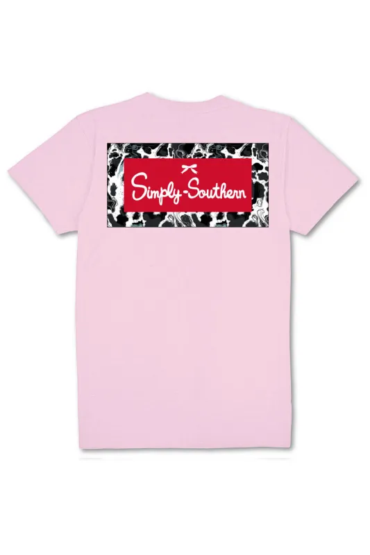 Simply Southern Plus Size Cow Logo T-Shirt for Women in Light Pink | EXT-SS-COWLOGO-LTPINK sold by Glik’s