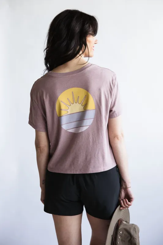 Free Fly Daybreak T-Shirt for Women in Fig Purple | WGRDB-HEATHERFIG sold by Glik’s