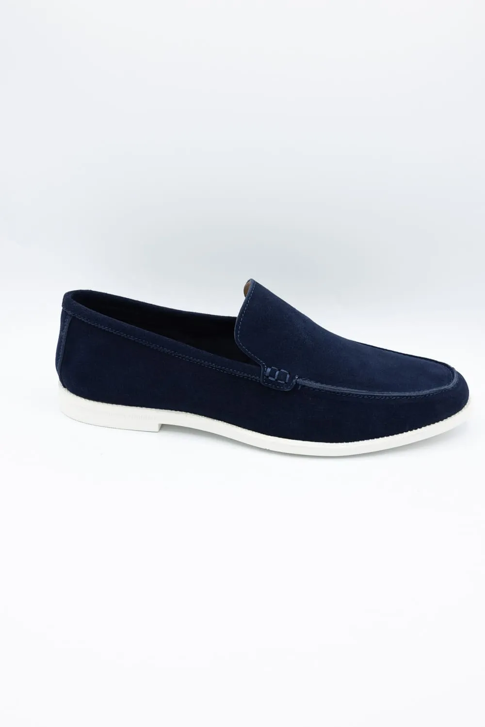 Steve Madden Ragle Suede Loafers for Men in Navy | RAGLE-NAVY sold by Glik’s product image thumbnail 3