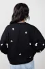 1897 Active Ghost Embroidered Sweatshirt for Women in Black | T836-BLACK sold by Glik’s