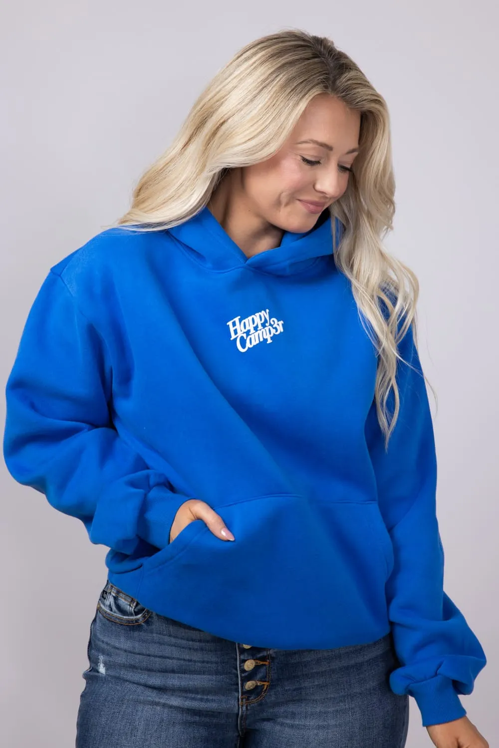 Happy Camp3r Puff Series Hoodie for Women in Royal Blue | W300RYLBL-25-ROYALBLUE sold by Glik’s product image thumbnail 2