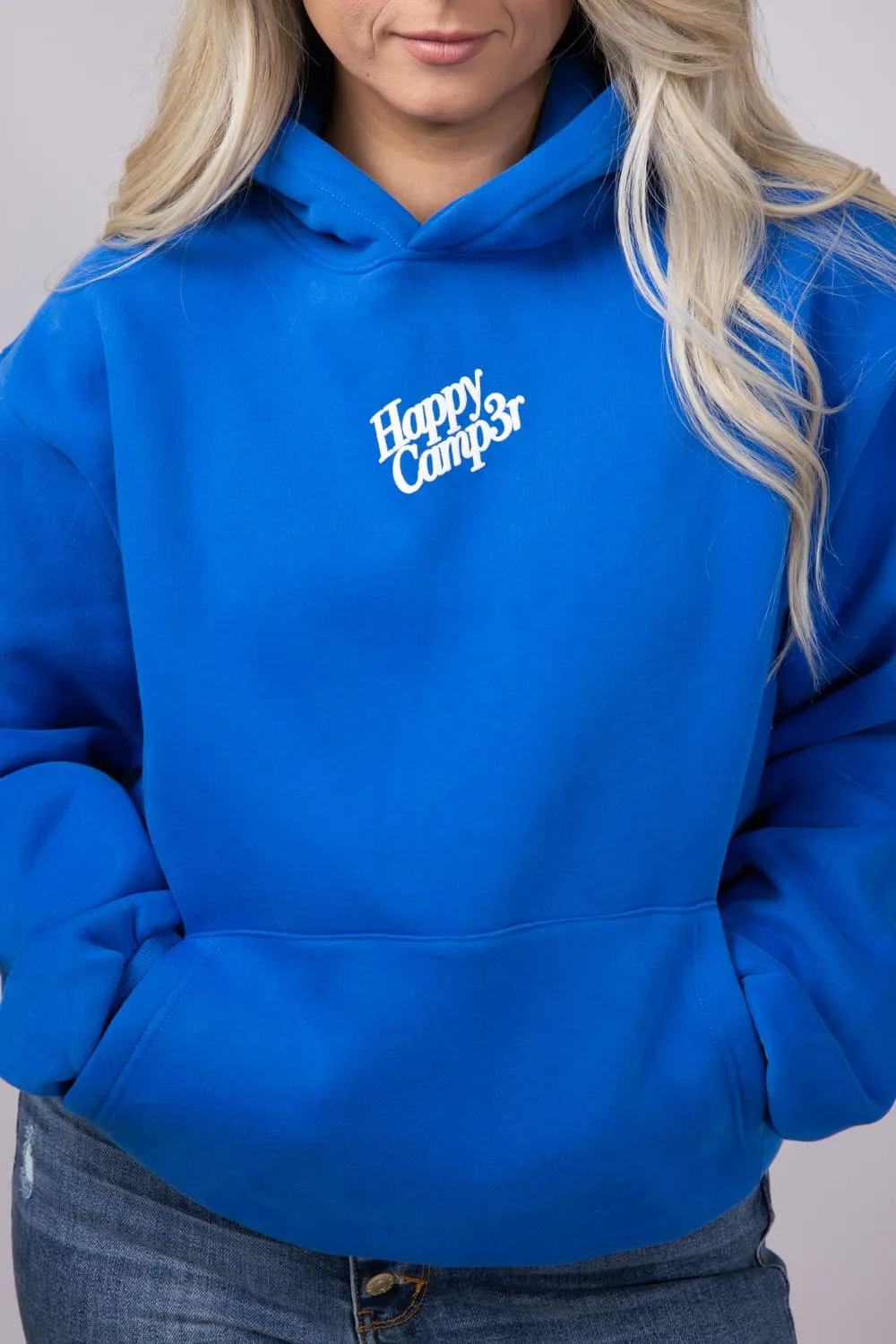 Happy Camp3r Puff Series Hoodie for Women in Royal Blue | W300RYLBL-25-ROYALBLUE sold by Glik’s product image thumbnail 3