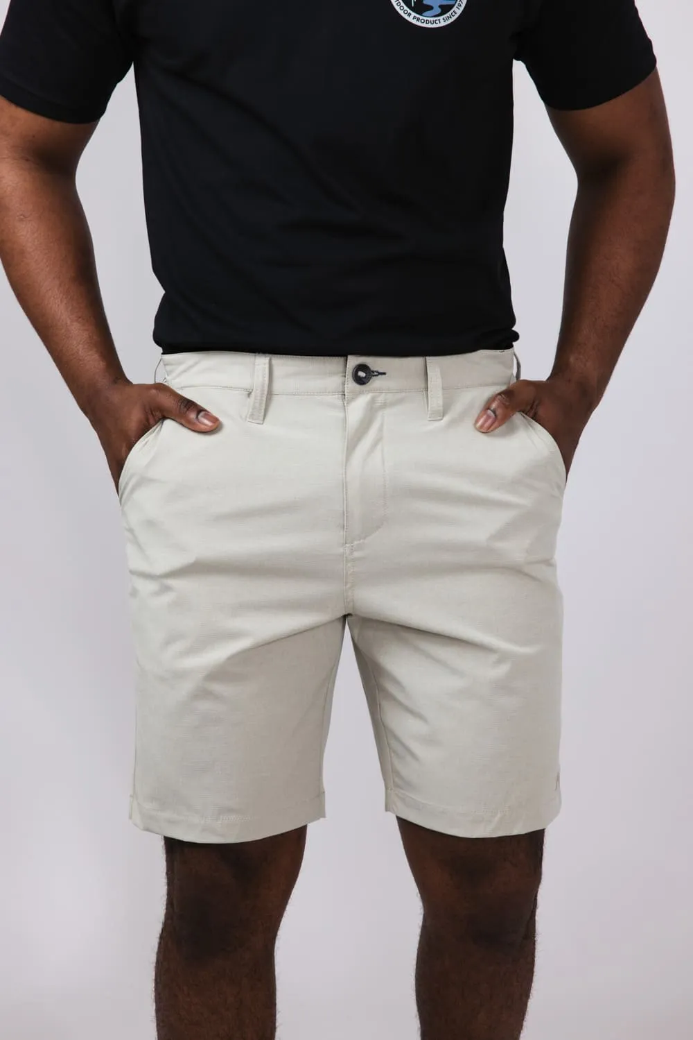 Billabong Crossfire Submersible 8” Hybrid Shorts for Men in Beige | 24A321506-MOON sold by Glik’s