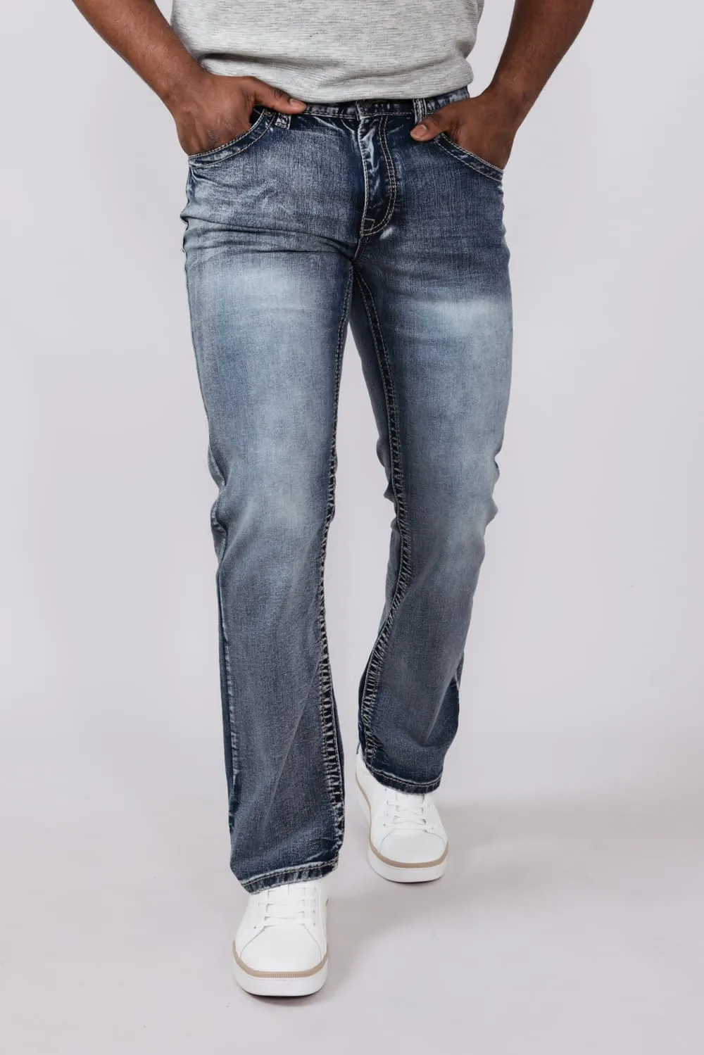 True Luck Diego Bootcut Jeans for Men | TL24012351 sold by Glik’s product image thumbnail 3