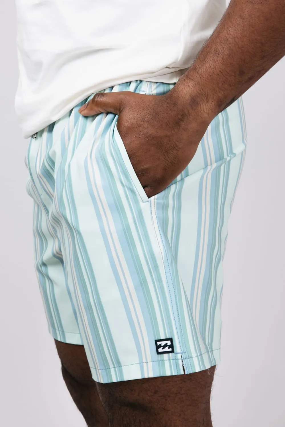 Billabong Good Times Lay Back Striped Swim Trunks for Men in Seafoam | 24A251501-SEAFOAM sold by Glik’s product image thumbnail 3