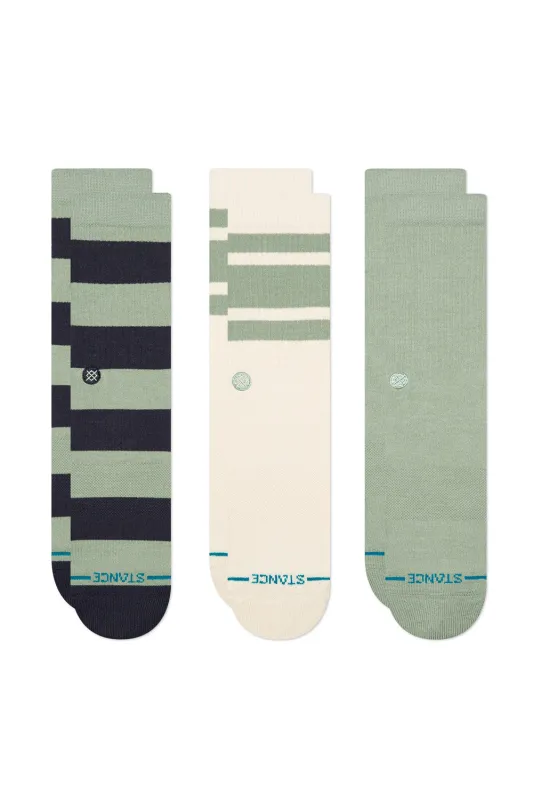 Stance Townie Crew Socks 3 Pack for Men in Green | A556A25TOW-SEG sold by Glik’s