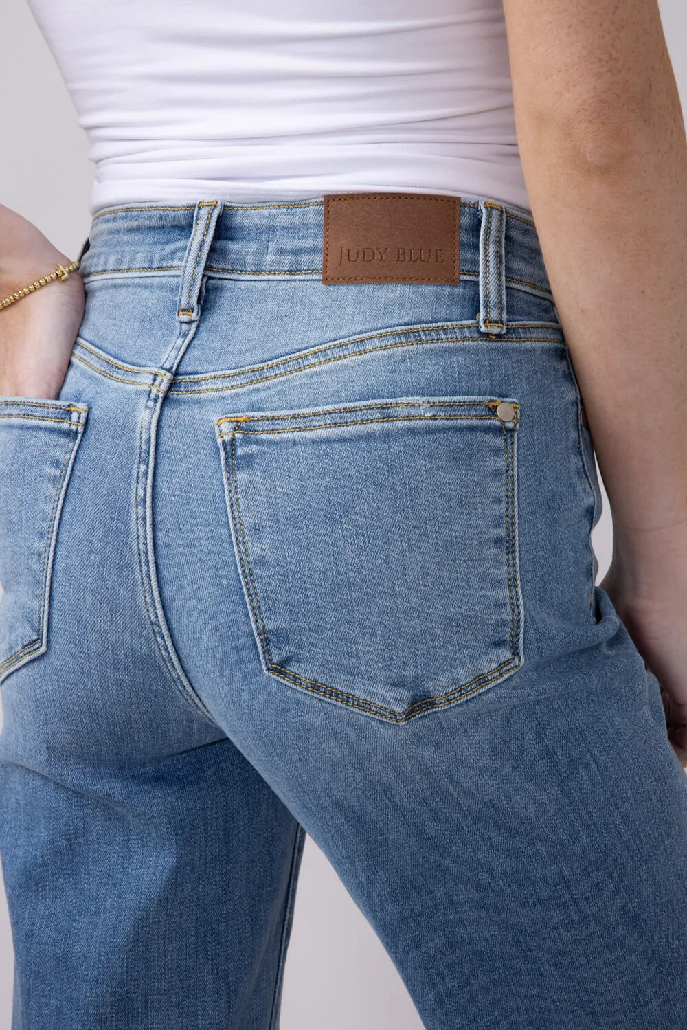 Judy Blue High Rise Trouser Straight Jeans for Women | 82488REG sold by Glik’s product image thumbnail 2