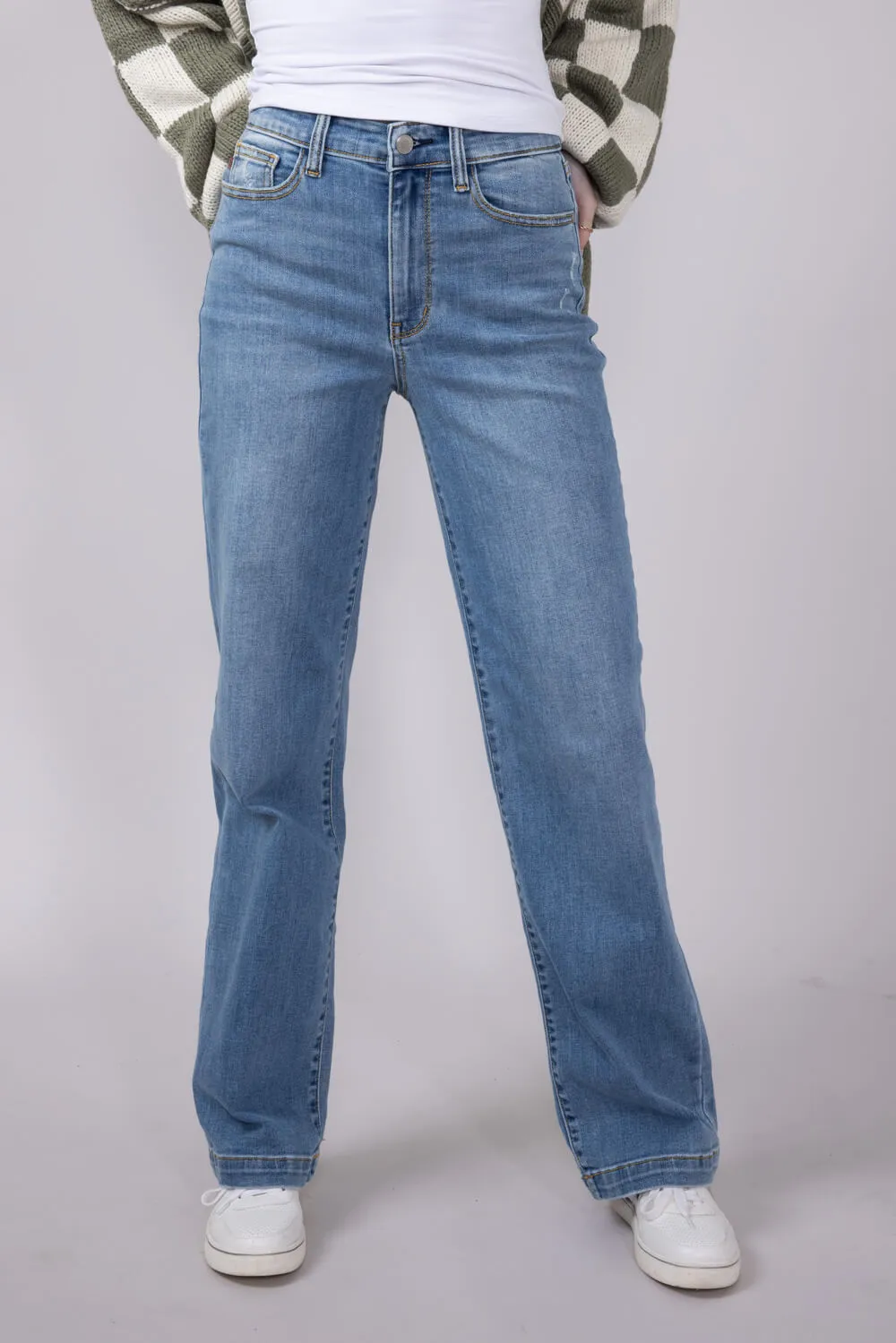 Judy Blue High Rise Trouser Straight Jeans for Women | 82488REG sold by Glik’s product image thumbnail 3